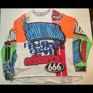 Saint Michael MOTOCLOSS LS T-shirt WHITE (S23)